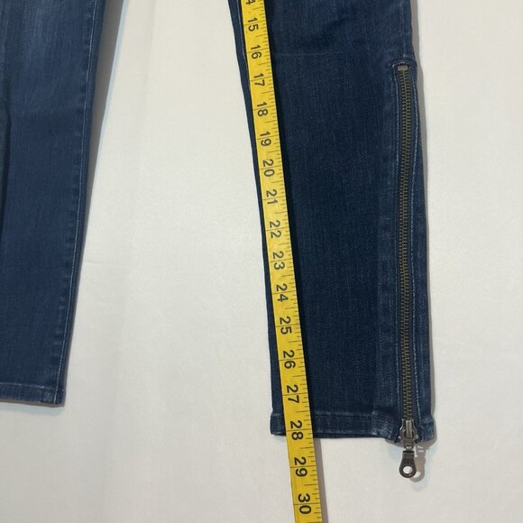 AG Adriano Goldschmied Jeans Womens 28 R Blue The Zip Skinny Zipper Stretch - Picture 7 of 16